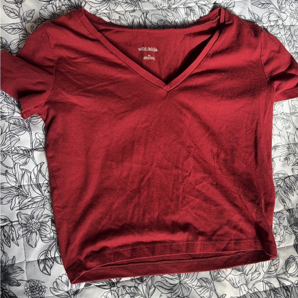 Wild Fable Red Crop Top